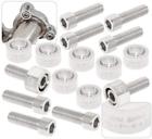 114-1505 Jdm Sport Exhaust Header Manifold Silver Washer Cup Bolts