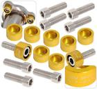 114-1507 Jdm Sport Exhaust Header Manifold Gold Washer Cup Bolts