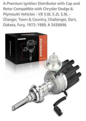 Apid093 A-premium Ignition Distributor With Cap And Rotor For Chrysler Dodge Plymouth