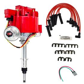 A Team 194425024304 Hei Distributor 65k Coil 7500 Rpm Complete Kit With Spark Plug Wire Pigtail Harness