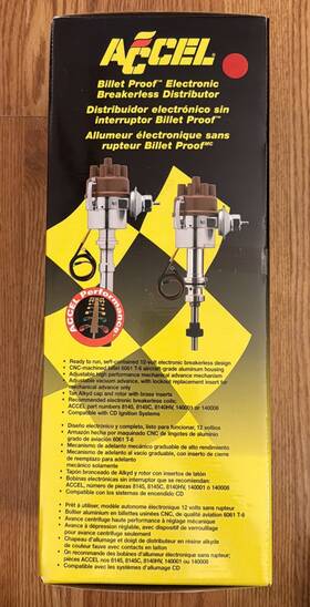 71202e Accel Distributor-billetproof Breakerless Electronic Vacuum Ford V8 351