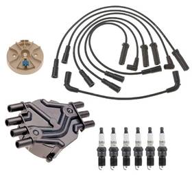 Bcvc-14855-dcrwsp-6-3054291 Acdelco Ignition Kit Distributor Rotor Cap Wire And Spark Plugs For Chevy Gmc 4.3l