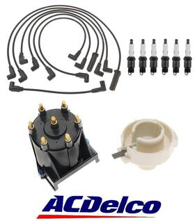 Bcvc14855dcrwsp63054625 Acdelco Ignition Kit Distributor Rotor Cap Wire Spark Plugs For C1500 4.3l V6