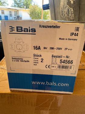 Bals-54566 Bals 54566 Cross Distributor Kreuzverteiler Ip44 16a Lot Of 10 Units Brand