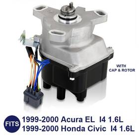 Td-73u Basaltauto Td63u Td73u Td-63u Ignition Distributor For 1999-2000 Honda Civic 1.6l Sohc And Acura El New