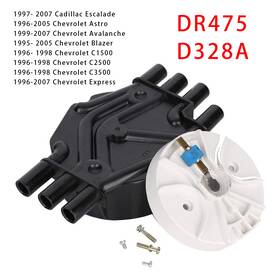 120142 Bruce&shark Dr475 D328a Ignition Distributor Cap And Rotor Kit For Chevy Cadillac Gmc V6 4.3l