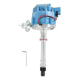 Carmocar Ws-s104 Hei Ignition Distributor With Blue Cap For Chevy Gm Small Blocks 283 305 307