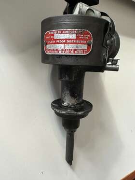 Iaz4003a Chrysler/mopar Original Chrysler/dodge Auto-lite Dual Point Distributor Used