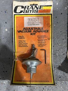 99603-1 Crane Cams Adj Vacuum Advance Chrysler V8 62-72 Single Point Ignition