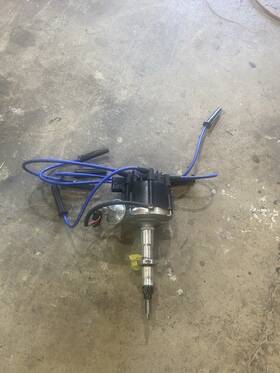 Crt516bk Crt Chevy 194 216 235 Inline 6 Straight Hei Distributor Black Hp 8mm Plug Wires