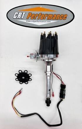 Crt390 Crt Performance Crt390/747bk 1963 Cadillac 390 V8 Small Cap Hei Distributor Black - Electronic Ignition