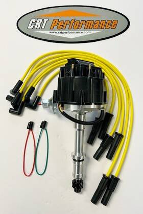 Crt529e-bk Crt Performance Crt529e-bk/y 225 231 Buick Odd Fire Dauntless V6 Hei Distributor Extended Shaft Hp Wires