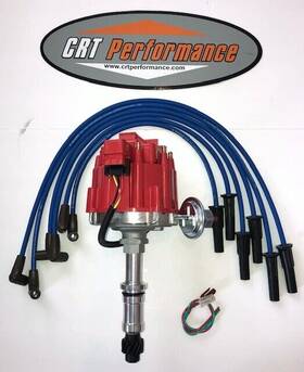 Crt529e-r Crt Performance Crt529e-r/bl 225 231 Buick Odd Fire Dauntless V6 Hei Distributor Extended Shaft Plug Wires