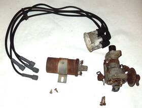 22100-a5502re Datsun 70 71 510 Wagon L16 Oem Distributor And Coil As-is For Parts 1600 1.6l Dist