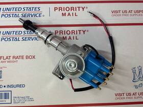 6710bl Deals Aftermarket Small Block Ford 351w Windsor Blue Hei Distributor-ready To Run-electronic
