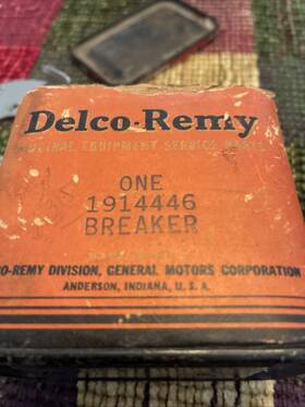 1914446 Delco Remy Nos 1946 1949 Oldsmobile Rocket 88 98 Distributor Breaker