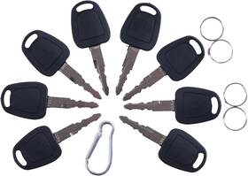 K1009605b Demfec 1009605 8 Pcs Ignition Keys F900 Compatible With Doosan Excavators Fits