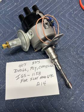 Igs-1158 Dodge 40s 50s Plymouth Desoto Iginition Distributor Flat Head 6- Igs