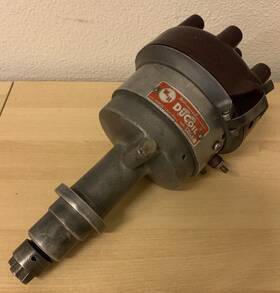 D21c Ducoil Rare 1950s W&h Dual Point Distributor Cadillac