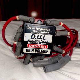 314-m35820rrrd Dui Davis Unified Ignition Distributor 351w Dist Rev Rot Red For Older Ski Nautilque Cc Rr Gear