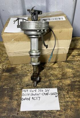 9c17 Ford 1969 302 2v Oem Distributor-c9af-12127-n-dated