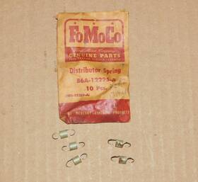 B6az-12192-a Ford 1956 272 V8 Distributor Diaphragm Springs - Nos Lot Of 5