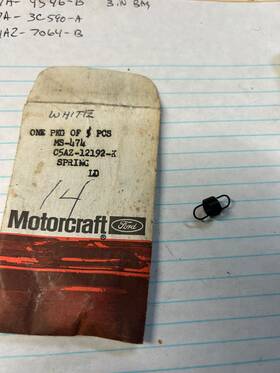 C5az-12192-k Ford Primary Distributor Advance Spring Motorcraft Ms-474 Mustang
