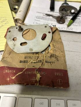 B9af-12151-b Ford Mercury 1957-1973 Shelby Lincoln Nos 8-cyl Distributor Upper Breaker Plate
