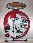 256-272-292-312 Fyb-50k Rlw Crt Performance Ford Small Hei Distributor Red Plug Wires