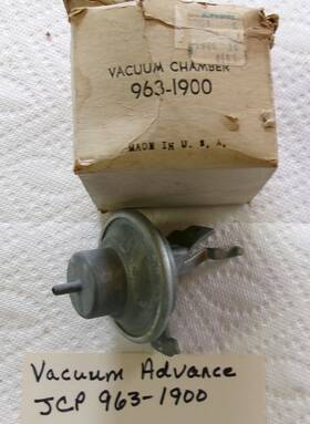 963-1900 Jc Penney 1960-67 Dodge Plymouth Distributor Vacuum Advance 6 Cyl Jcp