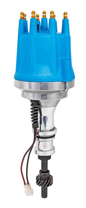 Jegs 889944290247 Ssr-ii Pro Series Distributor For Small Block Ford 221-302 Blue Cap