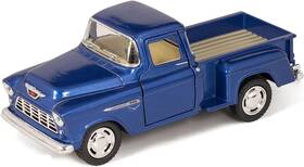 Kt5330d-blue Kinsmart 1955 Chevrolet Stepside Pickup Truck 1 32 Scale Die Cast Metal