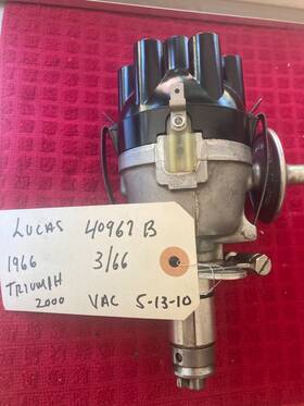 40967 Lucas 66 Triumph 2000 Genuine 25d Points Distributor