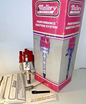 2301105 Mallory Electronic Ignition Distributor #2301105 Dual-point Ford Model A Key