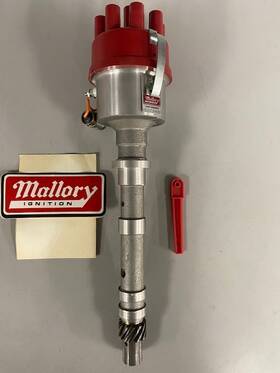 2559001 Mallory Ignition Dual Point Distributor For Chevy 366 427 Tall Block Engines
