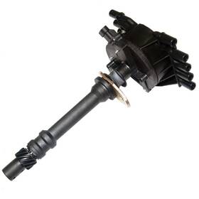 Mas 756155829217 Distributor With Black Cap Replacement For Chevy Gmc Cadillac Vortec V8 5.7l