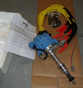 Ka-1030213blue Mas Ford Mustang F-150 V8 5.0l 260 289 302 Hei Style Distributor With Spark Plug Wires