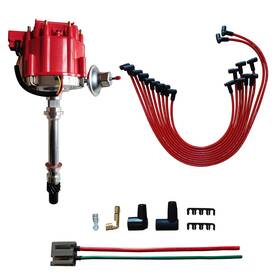 Wire9862 Mas Performance Hei Distributor With Red Cap And Wiring Kit Including 65k Coi
