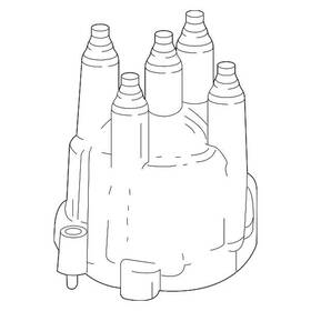 05142593aa Mopar For Jeep Grand Cherokee 97-98 Front Ignition Distributor Cap