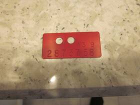 2875758 Mopar 1969 440 Hp Auto Distributor Part Number Tag 13th Week Repro