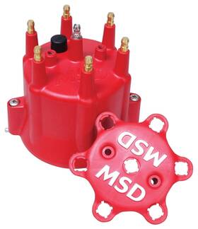 8014 Msd Chevy 6 Cylinder Hei Distributor Cap With Retainer