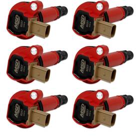 82576 Msd Ignition Coils Red 6-pack 3-pin Connector