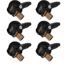 825763 Msd Ignition Coils Black 6-pack 3-pin Connector