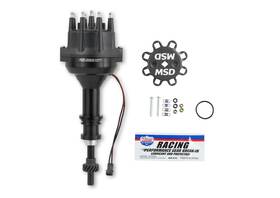 857831 Msd Black Distributor Ford 351w Pro-billet With Steel Gear
