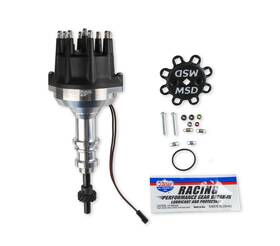 857951 Msd Small Diameter Pro-billet Distributor Steel Gear Black Cap