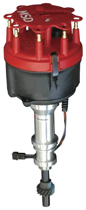 8582cr Msd Billet Ford Sbf 289 302 Red Performance Distributor Iron Gear