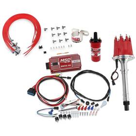 9109196 Msd 85551 Fits Chevy V8 Billet Distributor Ignition Kit 6425/31229