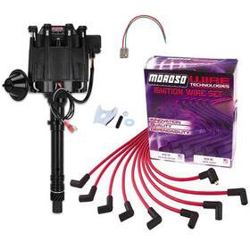 9109201 Msd 83653 Black Fits Chevy Hei Distributor Ignition Kit Moroso 27097