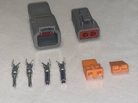 8184 Msd Ignition New Deutsch Electrical Wiring Connector 12-14 Gauge 2 Pin Race Wire