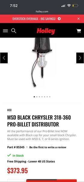85345 Msd Ignition Dodge Distributor And Street Fire Box
